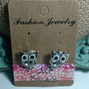 Bling Owl Earrings